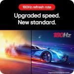 LG UltraGear Curved Gaming Monitor 32GS60QC, 32 inch, 1440p, 180Hz, 1ms Response Time, VA Panel, AMD FreeSync, Smart Energy Saving, DisplayPort, HDMI