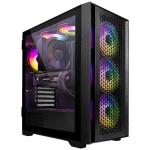 Computek Gaming PC Tower | Intel Core i7-3770 3.90GHz | 16GB RAM | GT730 2GB Graphics Card | 256GB SSD+1TB HDD | 500W 80+ PSU | Black Gaming Case with 6 RGB Fans AirFlow | Wi-Fi | Windows 11.