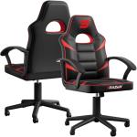 BraZen Ergonomic Office Gaming Chair for Adults Computer Adult Gaming Chair PC Red Mid Back Computer PC Ergonomic Video Gamer Chairs For Adults - Valor (Red)