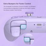 8Bitdo Ultimate 2C Wireless Controller for Windows PC and Android, with 1000Hz Polling Rate, Hall Effect Joysticks and Hall Triggers, and Remappable L4/R4 Bumpers, Turbo Function (Purple)