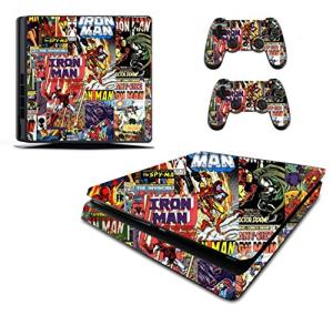 the grafix studio Comics Sticker/Skin PS4 slim/Compatible With Sony Playstation 4 Slim Console & Remote controller stickers, pss16