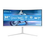 Philips Evnia 34M2C5501A - 34 inch WQHD Curved Gaming Monitor, 180 Hz, 1 ms, FreeSync Premium, Ambiglow (3440x1440, 2x HDMI 2.0, 1x DisplayPort 1.4, USB Hub) white