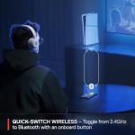 SteelSeries Arctis Nova 5 Wireless - Wireless Gaming Headset for PC - Compatible with PC, PS5, Switch & more - Mobile App Control - 60 HR Battery with Fast Charge - 2.4GHz/Bluetooth - White