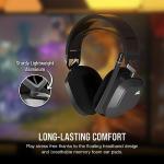 Corsair HS80 MAX WIRELESS Multiplatform Gaming Headset with Bluetooth – Dolby Atmos – Broadcast Quality Microphone – iCUE Compatible – PC, Mac, PS5, PS4, Mobile – Steel Grey