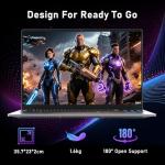 NIAKUN 16 Inch Cheap Gaming Laptop RAM 16GB SSD 1TB, Processor N150 (1.2 to 3.6GHz), 2026 Budget Gaming Laptop Computer, 1920x1200P/6000MAH/46.2Wh/Backlit Keyboard/Touchpad