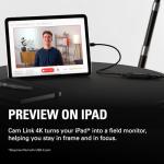 Elgato Cam Link 4K – External Capture Card for DSLR & Camcorder, ActionCam as Webcam, Meet/Stream/Record in 1080p60 or 4K30/4K60, Easy Connect for OBS/Zoom/Discord – HDMI to USB 3.0, PC/Mac/iPad