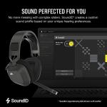 Corsair HS80 MAX WIRELESS Multiplatform Gaming Headset with Bluetooth – Dolby Atmos – Broadcast Quality Microphone – iCUE Compatible – PC, Mac, PS5, PS4, Mobile – Steel Grey