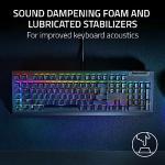 Razer BlackWidow V4 X (Green Switch) - Mechanical Gaming Keyboard Chroma RGB (Clicky Mechanical Switches, 6 Dedicated Macro Keys, Doubleshot ABS Keycaps) QWERTY UK Layout | Black