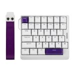 EPOMAKER HE30 One-Handed Hall Effect Keyboard, 8K Polling & 0.125ms, SOCD & Snap Key, Adjustable Trigger, PBT Keycap, RGB, Custom Software, Wired Gaming Keyboard for PC/Mac (White Purple)