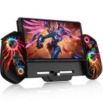 HASACOOL Switch Controllers for Switch/OLED, One-Piece Switch Gaming Controller, Hall Effect Switch Joycon Handheld Grip,Ergonomic Switch Pro Controller with RGB Light,TURBO,Vibration