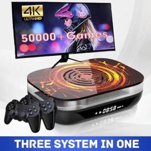 Super Console X4 Plus Retro Game Console 70000+ Games 60+ Emulators s for PS1/PSP/SS/DC/N64/Sega Saturn/DC,Video Game Console S905X4 Android 11
