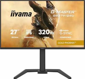 iiyama G-Master GB2791QSU-B1 27" Fast IPS LCD, 2560x1440, 320Hz, 0.6ms MPRT, HDMI/DP/USB/USB-C, Adaptive Sync/G-SYNC Compatible, HDR10, HAS