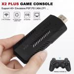 NEW X2 PLUS Video Game Stick 1080P Console 2.4G Double Wireless Controller 41000 Games 128GB Retro Games for PSP PS1 FC Boy Gift