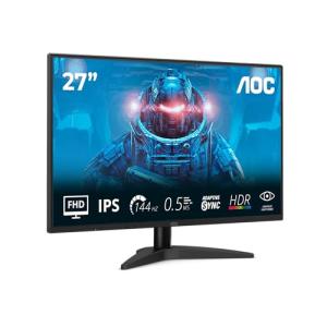 AOC 27B36X 27 Inch FHD Gaming Monitor, 144Hz, IPS, 0.5ms MPRT, Adaptive Sync, HDR10, (1920x1080,HDMI 1x 1.4,DP 1x 1.4) Black