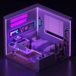 Devoko L Shaped Gaming Desk 120x120x75cm With Removable Monitor Stand, Corner Computer Desk Large PC Writing Table for Home and Office,Easy to Assemble, Carbon Fibre White