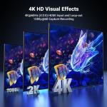 UGREEN Video Capture Card HDMI to USB C Streaming Device 1080P 60fps Game Audio Record 4K Loop Passthrough Compatible with Switch PS5 PS4 Xbox TV Stick iPad Pro DSLR Camera MacBook Laptop PC Quest 3