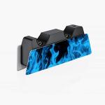 playvital Blue Flame Full Set Skin Decal for ps5 Console Disc Edition,Sticker Vinyl Decal Cover for ps5 Controller & Charging Station & Headset & Media Remote