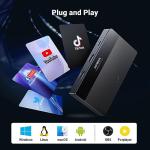 UGREEN Video Capture Card HDMI to USB C Streaming Device 1080P 60fps Game Audio Record 4K Loop Passthrough Compatible with Switch PS5 PS4 Xbox TV Stick iPad Pro DSLR Camera MacBook Laptop PC Quest 3