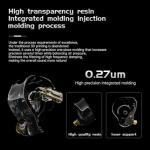 CCA ND NX2 in Ear Monitorm, HiFi IEM Earphones, Deep Bass Sound in Ear Headphones, Clear Sound Gaming Earbuds with Detachable Cable
