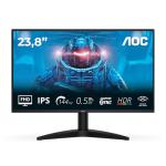 AOC 24B36X 24 Inch FHD Gaming Monitor, 144Hz, IPS, 0.5ms MPRT, Adaptive Sync, HDR10, (1920x1080,HDMI 1x 1.4,DP 1x 1.4) Black