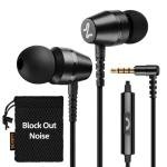 Ludos OMNITONE Wired Earbuds in-Ear Headphones, Earphones with Microphone, 5 Years Warranty, Noise Isolation Corded for 3.5mm Jack Ear Buds for iPhone, iPad, Samsung, Computer, Laptop, Gaming, Sports