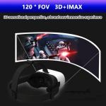 VR Headset, Virtual Reality Headset for Kids and Adults, Universal 3D VR Glasses Play 3D Video Game Movie, Compatible with 5-7inch iOS and Android Smartphones, White