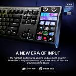CORSAIR GALLEON 100 SD RGB Mechanical Wired Gaming Keyboard – QWERTY UK, Elgato Stream Deck-Integrated, Pre-Lubed MLX Pulse Thocky Hotswappable PBT Double-Shot Switches, FlashTap SOCD, 8,000Hz – Black