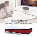 Mcbazel Middle Skin Sticker for PS5 Console Center Protect Cover Decal Skin Not for PS5 Slim - Carbon Red