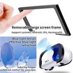 VR Headset, Virtual Reality Headset for Kids and Adults, Universal 3D VR Glasses Play 3D Video Game Movie, Compatible with 5-7inch iOS and Android Smartphones, White