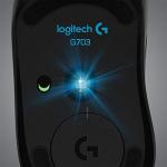 Logitech G703 LIGHTSPEED Wireless Gaming Mouse, HERO 25K Sensor, 25,600 DPI, RGB, Adjustable Weights, 6 Programmable Buttons, Long Battery Life, POWERPLAY-compatible, PC/Mac - Black