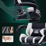 play haha Gaming Chair with Footrest & Lumbar Support,Reclining Swivel Chair,Ergonomic Gaming Chair for Adults, High-Back Racing Style,Adjustable Height with Headrest Pillow