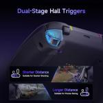 EasySMX X05 Pro Wireless Controller for PC Ergonomic Skin-Like Grip, Quiet-Touch Low-Noise Buttons, Dual Triggers, Hall Joysticks, 2 Programmable Buttons, RGB, 1000mAh Battery