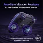 EasySMX X05 Pro Wireless Controller for PC Ergonomic Skin-Like Grip, Quiet-Touch Low-Noise Buttons, Dual Triggers, Hall Joysticks, 2 Programmable Buttons, RGB, 1000mAh Battery