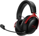 HyperX Cloud III S – Wireless Gaming Headset | Multi-Platform, 2.4GHz, Bluetooth, Battery up to 120 Hrs 2.4GHz / 200 Hrs Bluetooth, 53mm Angled Drivers, 10mm Detachable Mic, Customizable – Black/Red