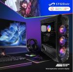 STGsivir Prebuilt Gaming PC Desktop Computer Tower, Intel Core i7-6700 up to 4.0GHz, Nvidia GeForce RTX 2060 Super 8GB GDDR6, 32GB RAM DDR4, 1TB SSD, WIFI 6, BT 5.0, RGB Fan x3, Windows11 Pro