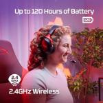 HyperX Cloud III S – Wireless Gaming Headset | Multi-Platform, 2.4GHz, Bluetooth, Battery up to 120 Hrs 2.4GHz / 200 Hrs Bluetooth, 53mm Angled Drivers, 10mm Detachable Mic, Customizable – Black/Red