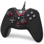 IFYOO-V108-Red V-one Wired USB Gaming Controller Gamepad Joystick for PC (Windows XP/7/8/10) & Steam & Android & PS3 - [Red]