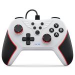 RivalPlay PC Controller Wired Game Controller for PC, Windows 11, 10, 7 & 8 with Paddles, 3-Level Vibration, Mappable Buttons & Textured Grips White