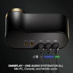 SteelSeries Arctis Nova Elite - Hi-Res Wireless Gaming Headset - 96kHz/24bit - Carbon Fiber Speakers - ANC - AI Noise Rejection - App - 2.4GHz + BT - Multi-Source Mix; OmniPlay PC+PS+Xbox - Sage&Gold