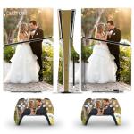 Monicustom Custom Vinyl Skin Sticker Cover for PS5 Slim Disc Edition Console and Controller Personalized PS5 Slim Skin Decal Sticker