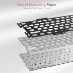 Redragon K668 RGB Gaming Keyboard, 104 keys + Extra 4 Hotkeys Wired Mechanical Keyboard w/Sound Absorbing Foams, Upgraded Hot-swappable Socket, Mixed Color Keycaps, Red Switch