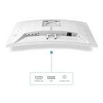 Philips Evnia 27M2C5201L - 27 inch FHD Curved Gaming Monitor, 180 Hz, 1 ms GtG, FreeSync Prem. (1920x1080, 2x HDMI 2.0, 1x DP 1.4) white