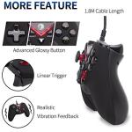 IFYOO-V108-Red V-one Wired USB Gaming Controller Gamepad Joystick for PC (Windows XP/7/8/10) & Steam & Android & PS3 - [Red]