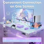 Amzfast 24 inch 200Hz Gaming Monitor, FHD 1920x1080, Fast IPS, Ultra-Thin Screen, 1ms MPRT, Adaptive-Sync, 110% sRGB, HDR, Ai Crosshair, Joystick Control, VESA 75x75, HDMI2.0&DP1.4, AMZG24X1W