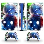 Monicustom Custom Vinyl Skin Sticker Cover for PS5 Slim Disc Edition Console and Controller Personalized PS5 Slim Skin Decal Sticker