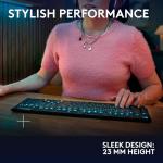 Logitech G G915 X LIGHTSPEED Low-Profile Wireless Gaming Keyboard, Double-Shot PBT Keycaps, Fully Programmable Keys, RGB Backlighting, GL Brown Tactile Switches - PC/Mac, QWERTY UK English - Black