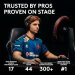 Logitech G PRO 2 LIGHTSPEED Wireless Gaming Mouse, Right- or Left-Handed Mouse with up to 4 Customisable and Switchable Magnetic Side Buttons, 44K DPI Sensor, USB-C Charging, for PC/Mac - Black