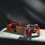 playvital Custom Vinyl Skins for Xbox Series S, Wrap Decal Cover Stickers for Xbox Series S Console Controller - Warfire