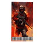 playvital Custom Vinyl Skins for Xbox Series S, Wrap Decal Cover Stickers for Xbox Series S Console Controller - Warfire