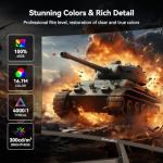 CronusPro 24 Inch 240Hz Curved Gaming Monitor, FHD 1920 x 1080, 1ms MPRT, 3000R, VA Panel, 16:9, AMD FreeSync, HDMI/DisplayPort, VESA, sRGB 100%, HDR, Eye Care, PC Monitor for Gaming Office Black